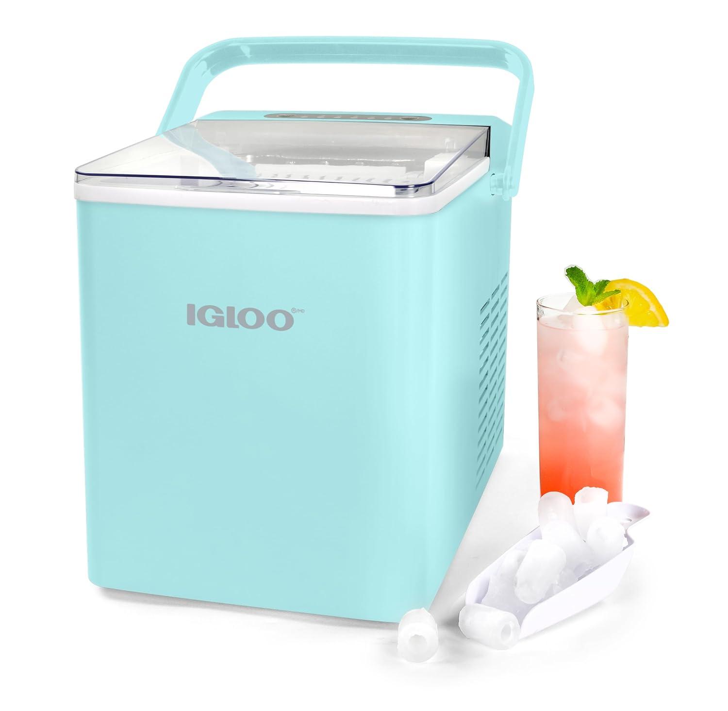 Igloo Igloo 26-Pound Automatic Self-Cleaning Portable Countertop Ice Maker Machine With Handle