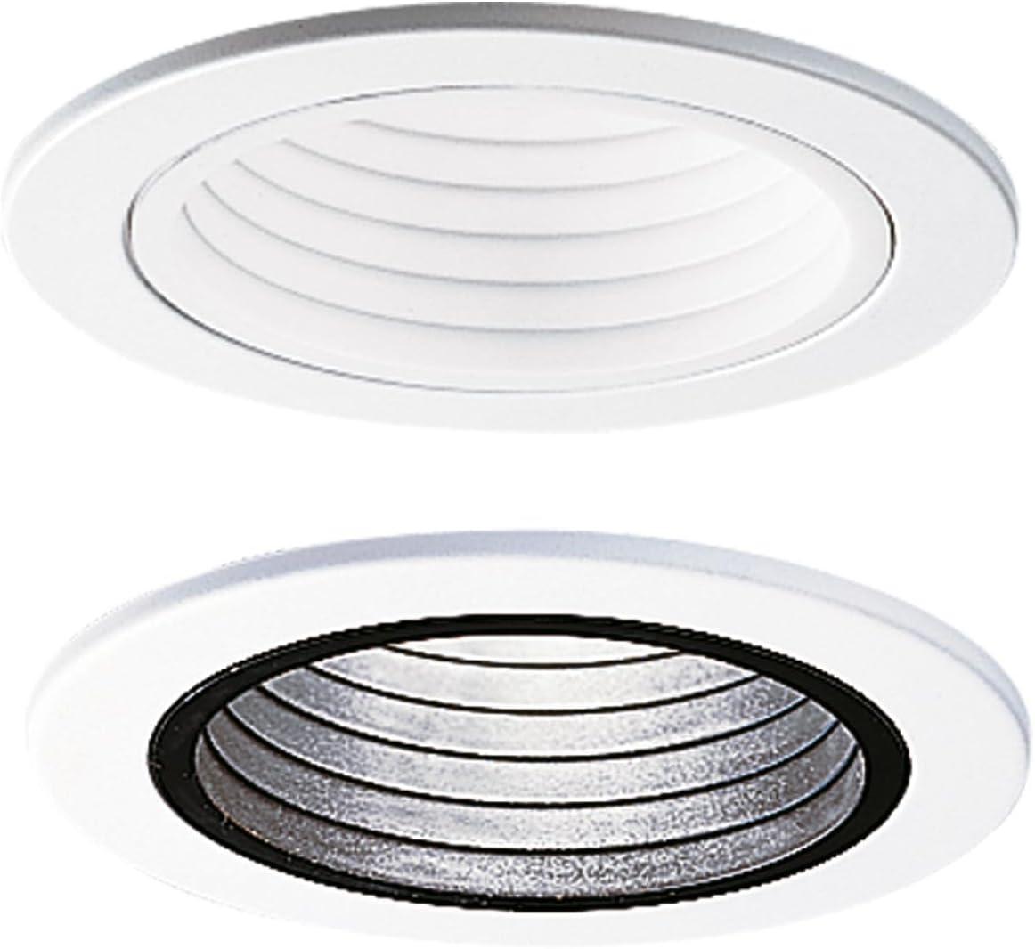 White 4-Inch Round Recessed Ceiling Light Trim