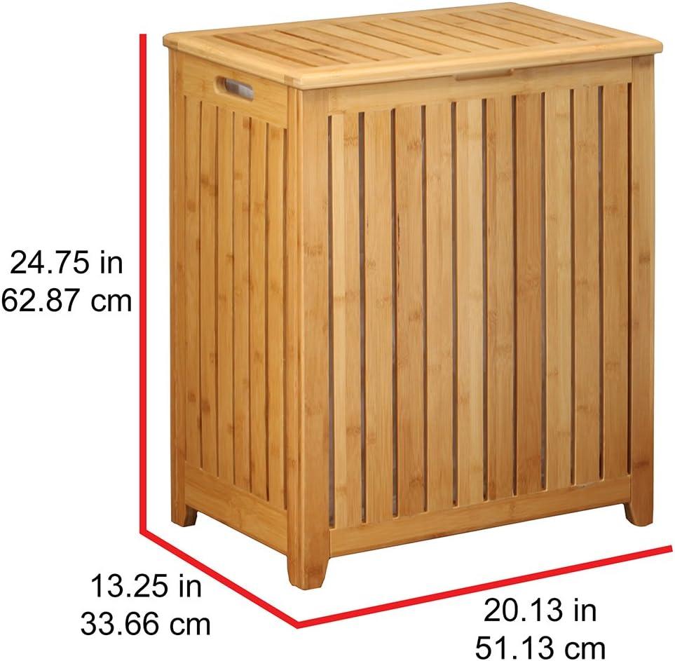 Bamboo Laundry Hamper with Handles