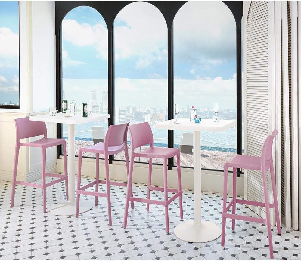 Sensilla 2pk Outdoor Stackable Bar Stools - Light Blue - Lagoon