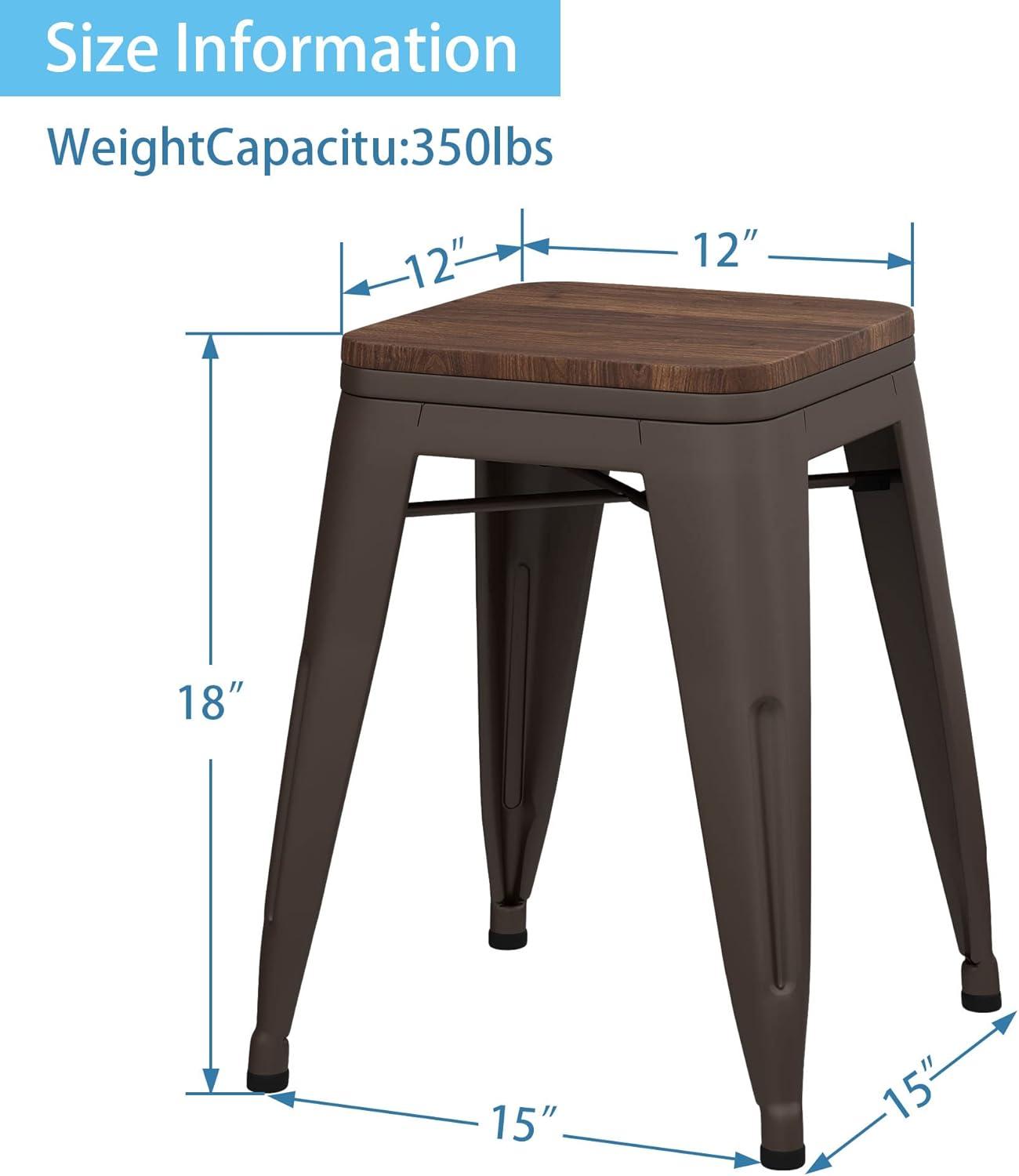 Williston Forge Apolito Counter Stool with Metal Frame (Set of 4)
