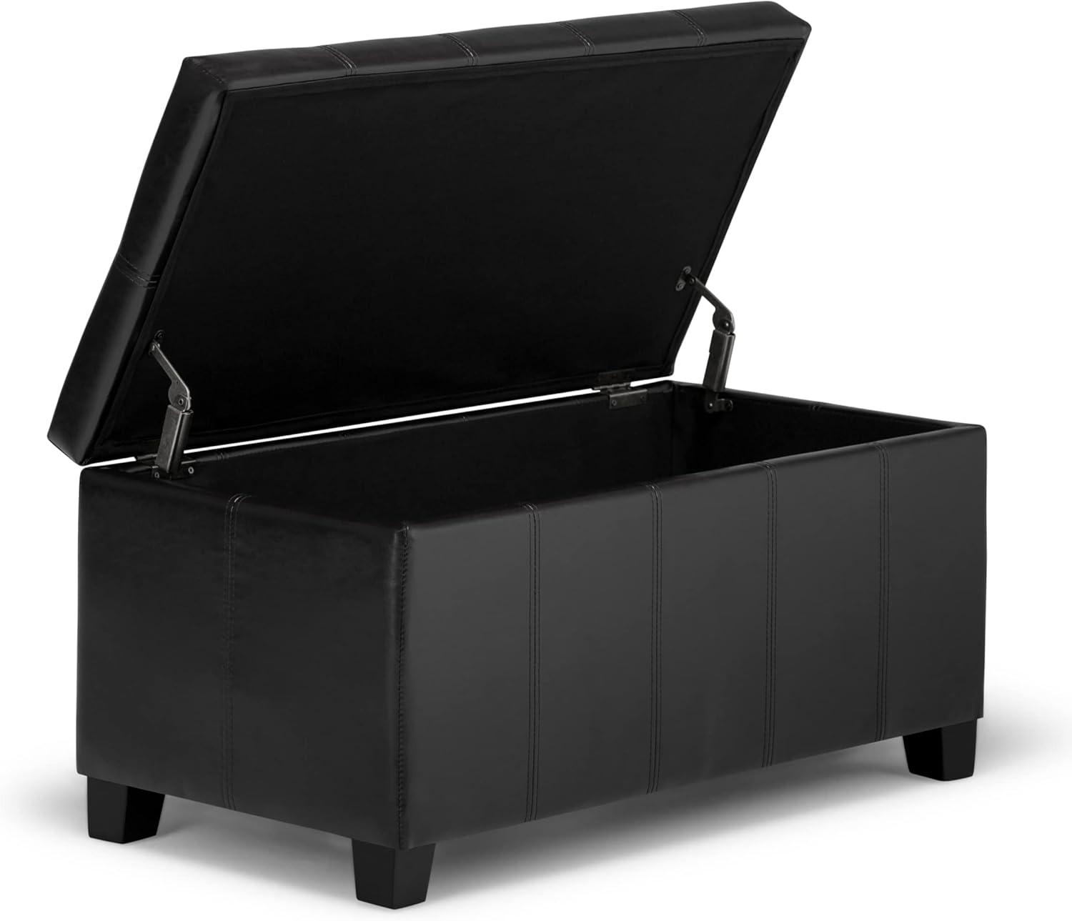 Dover Faux Leather Ottoman