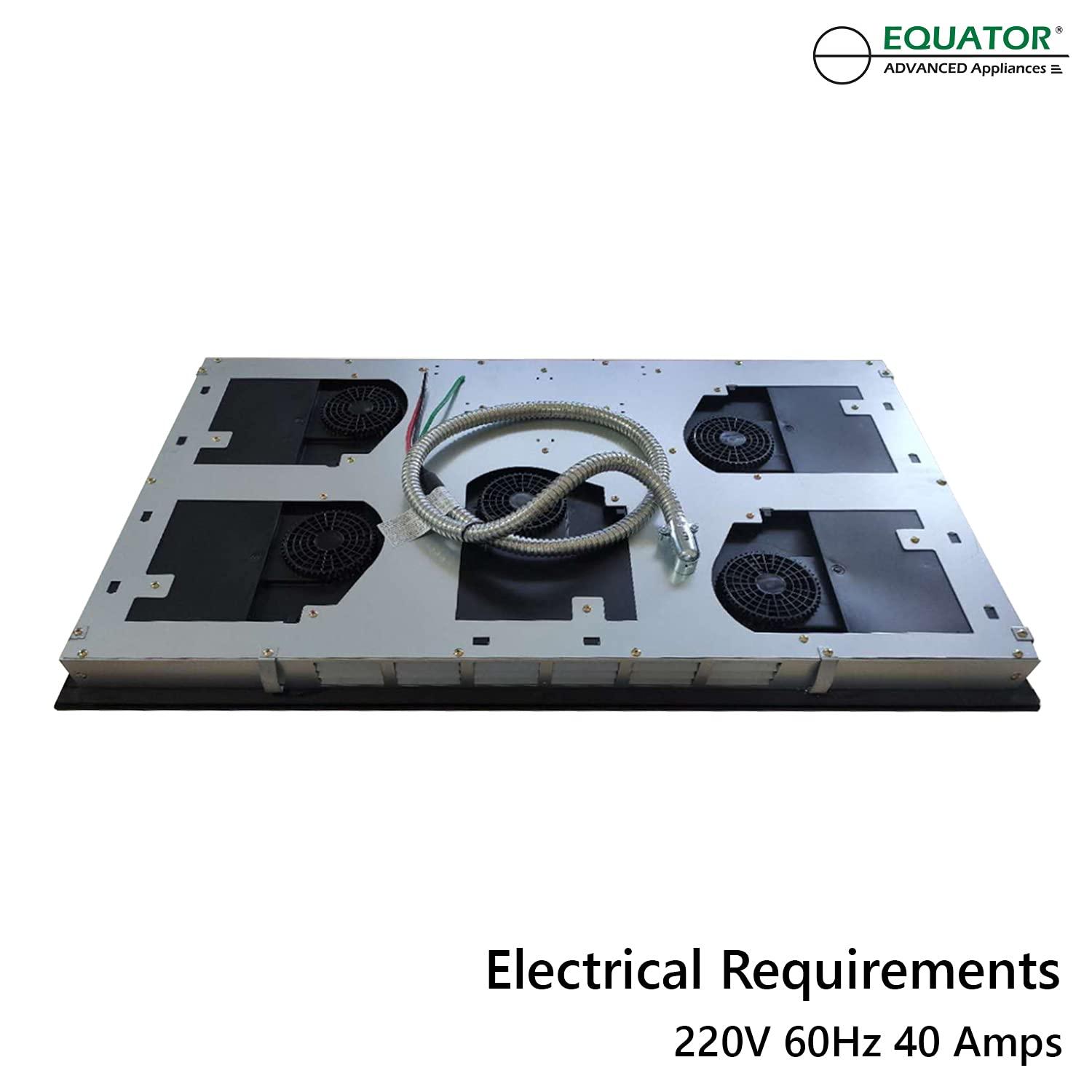 Equator Advanced Appliances Equator 30" Built-In 4 Burner Induction Cooktop POWER BOOST Keep Warm 240V/7400W BIC 304