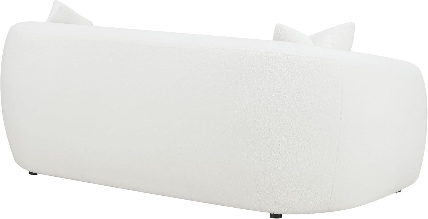 Coaster Isabella Modern Fabric Upholstered Tight Back Sofa White