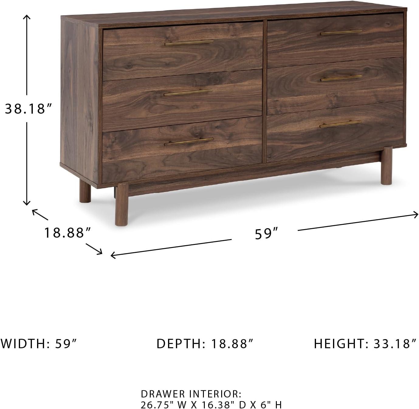 Millwood Pines Dudzik 59'' W 6 - Drawer Dresser