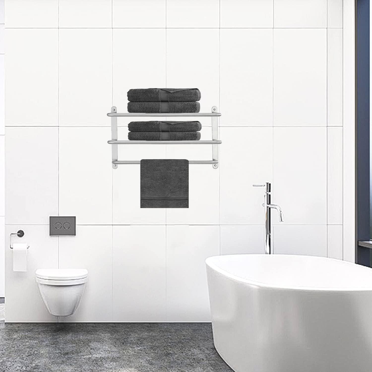 OPTERWQ B07D1M95PW- 3 Wall Mounted Required Towel Rack