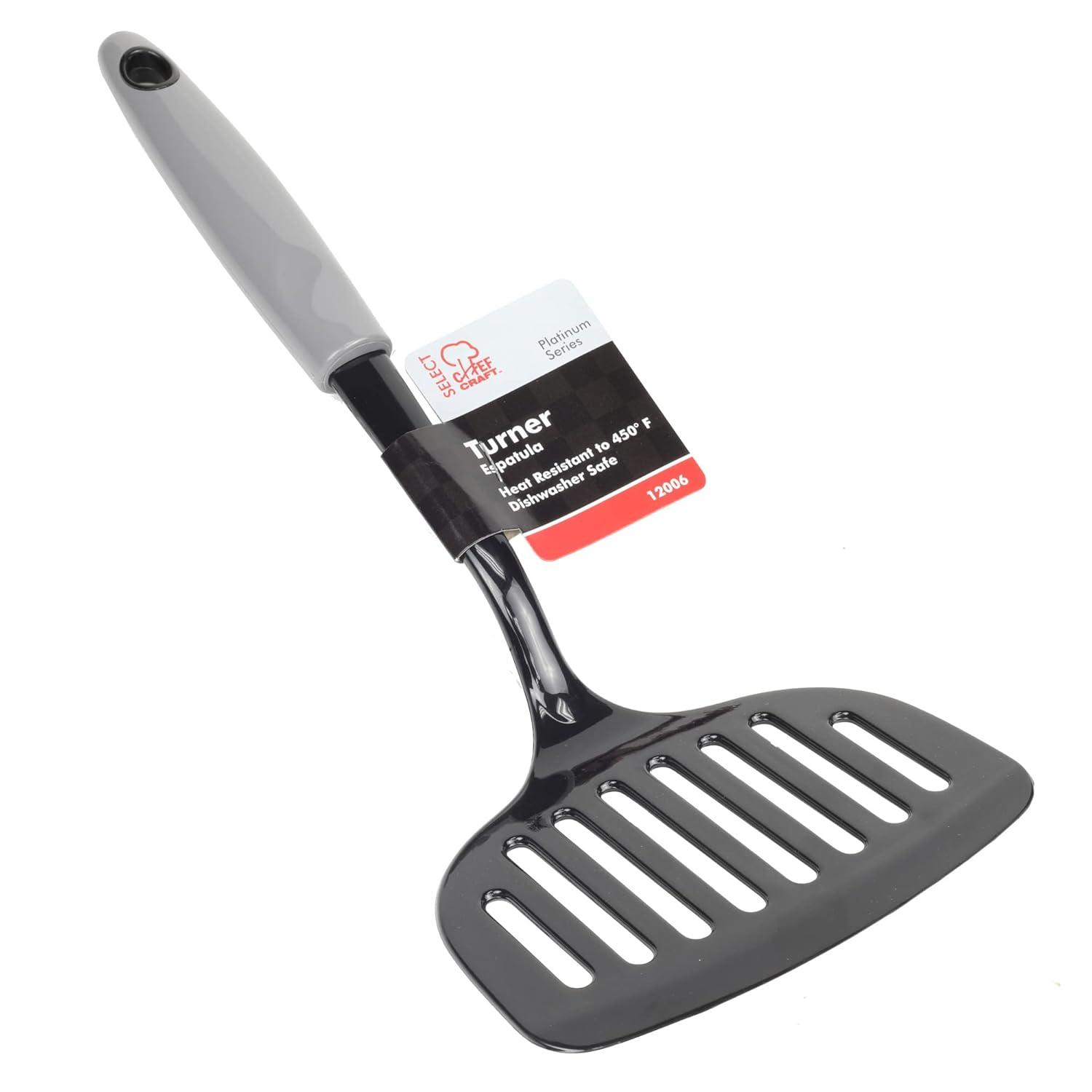 Chef Craft Select Nylon Kitchen Tool and Utensil Set, 8 Piece Set, Gray