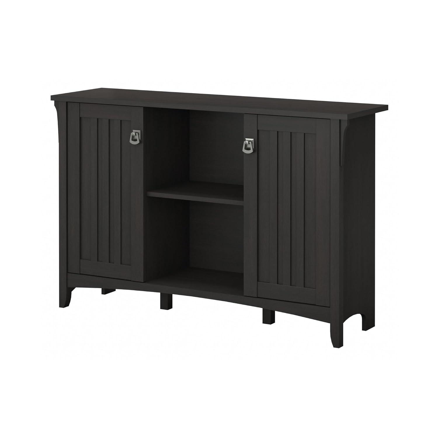 Bush Furniture Salinas Accent Storage Cabinet with Doors, Vintage Black