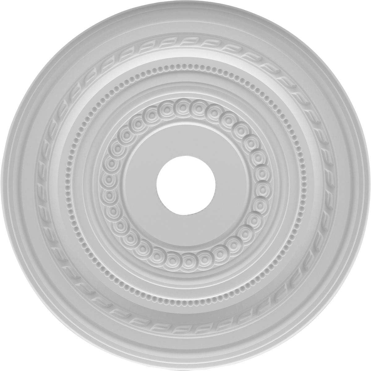 22"OD x 3 1/2"ID x 1"P Cole Thermoformed PVC Ceiling Medallion (Fits Canopies up to 6")