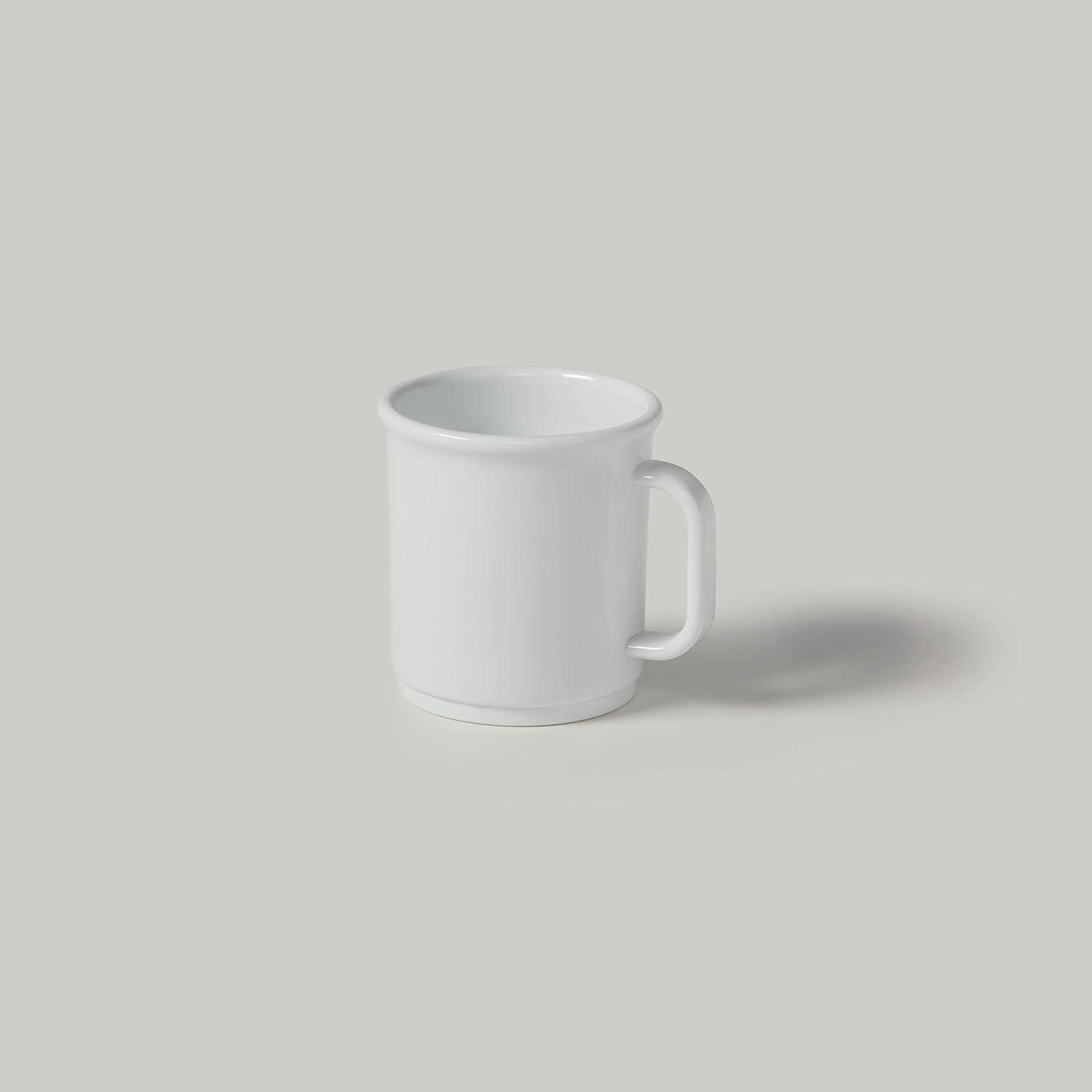 White Stackable Plastic 12-Ounce Mug