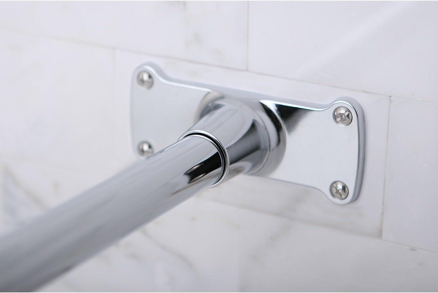 Kingston Brass  Corner Shower Rod - Polished Chrome