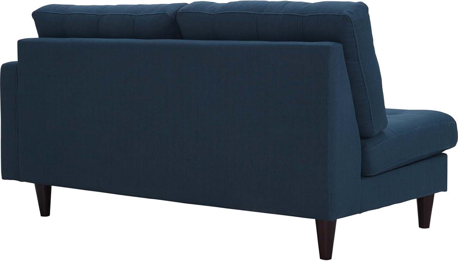 Modway Empress Right-Facing Upholstered Fabric Loveseat in Azure