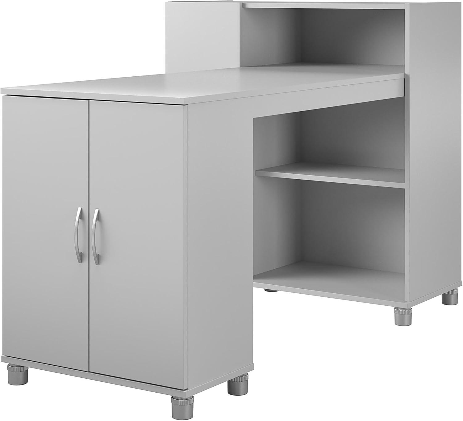 RealRooms Basin Hobby and Craft Desk with Storage, Black