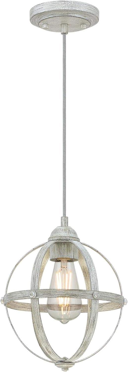 Westinghouse 6110600 Stella Mira 9" Wide Mini Pendant - Antique Ash