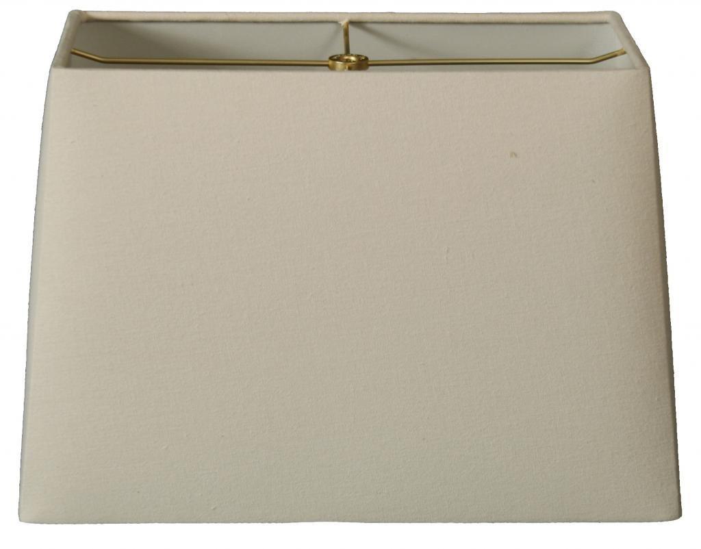 Royal Designs, Inc. Rectangle Hardback Lamp Shade, HB-613-12LNEG, Linen Eggshell, (5 x 10) x (8 x 12) x 9.5