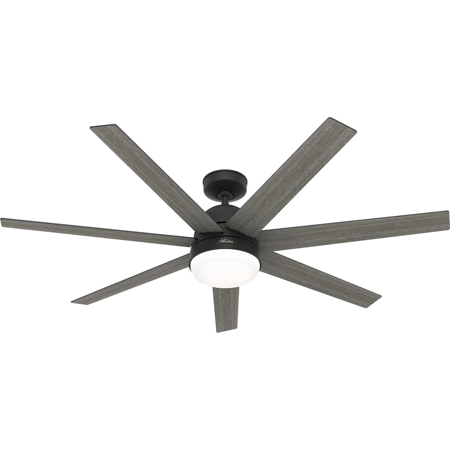 60" Phenomenon 7 - Blade Smart Standard Ceiling Fan with Wall Control and Light Kit Included