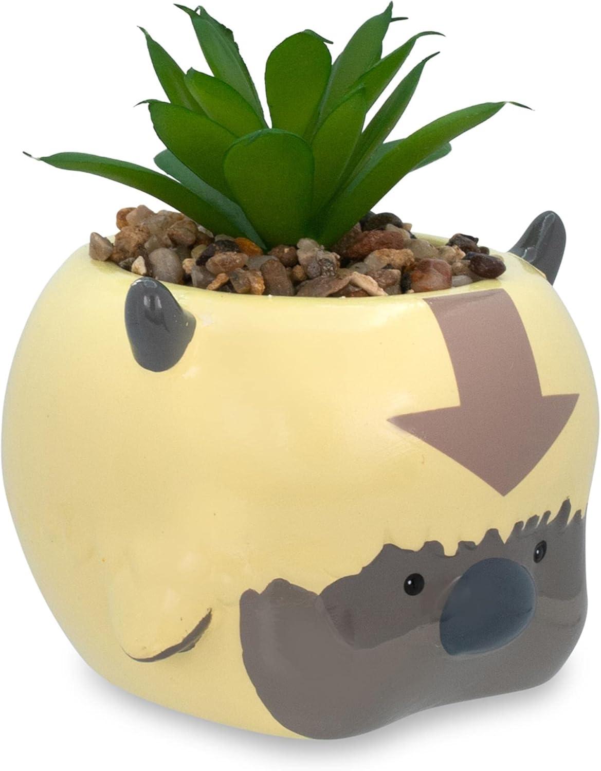 Silver Buffalo 5.5'' Faux Succulent Plant in Ceramic Planter