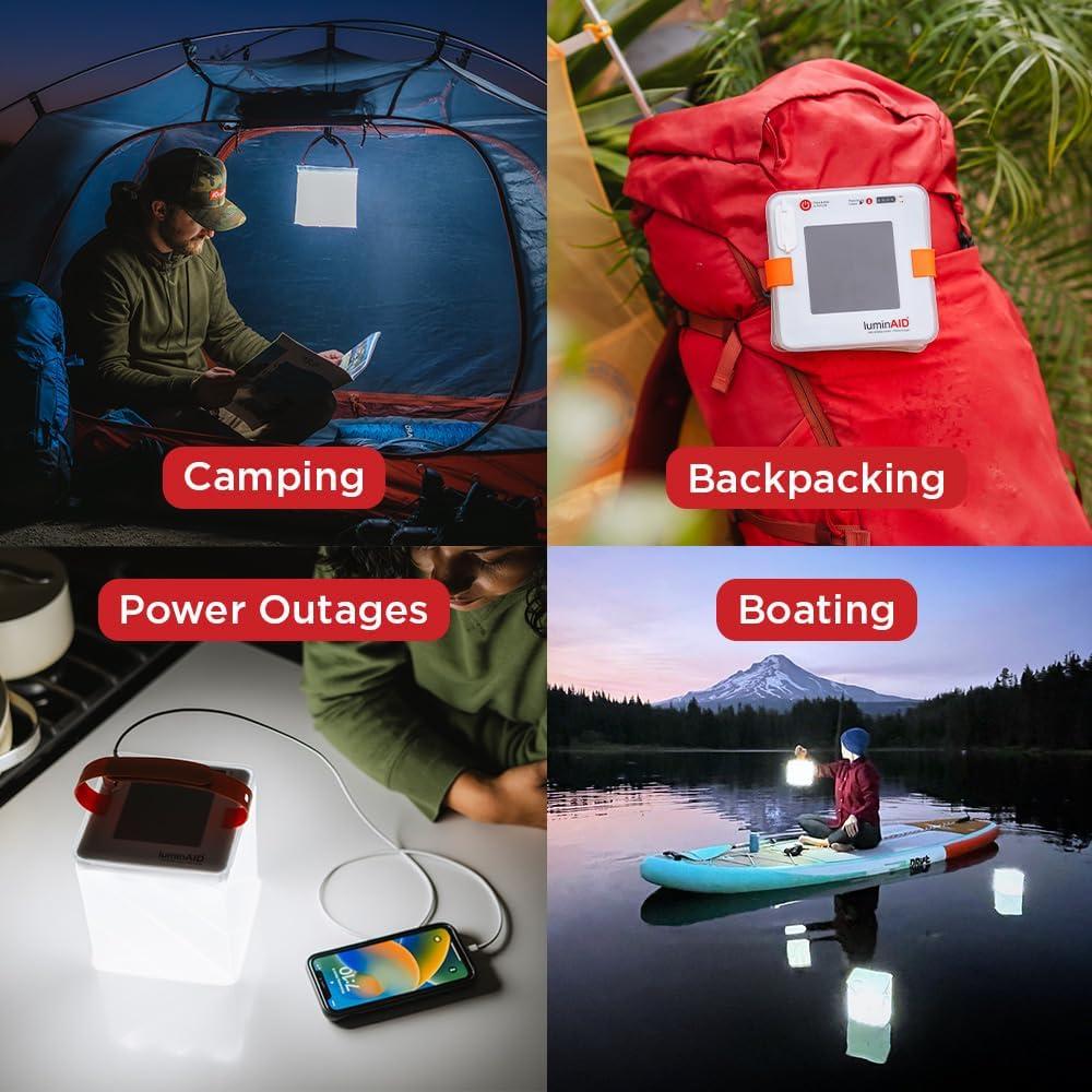 LuminAID Max QI Inflatable Solar Lantern and Charger