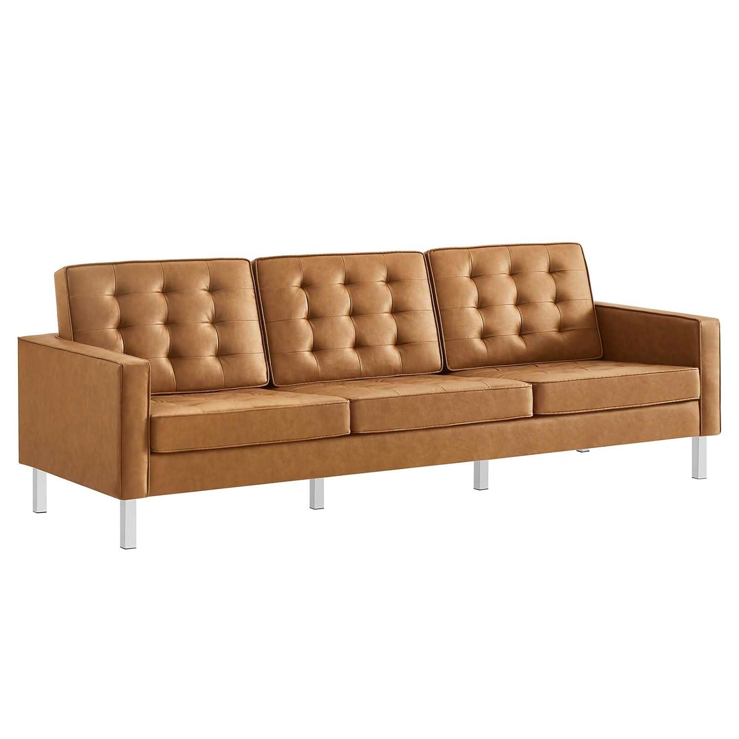 Modway Loft Tufted Vegan Leather Sofa by Modway