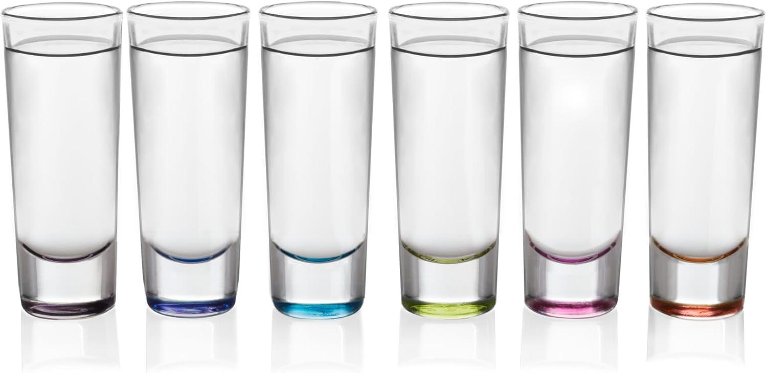 Libbey Troyano Multi-Color Shooter Glasses, Set of 6