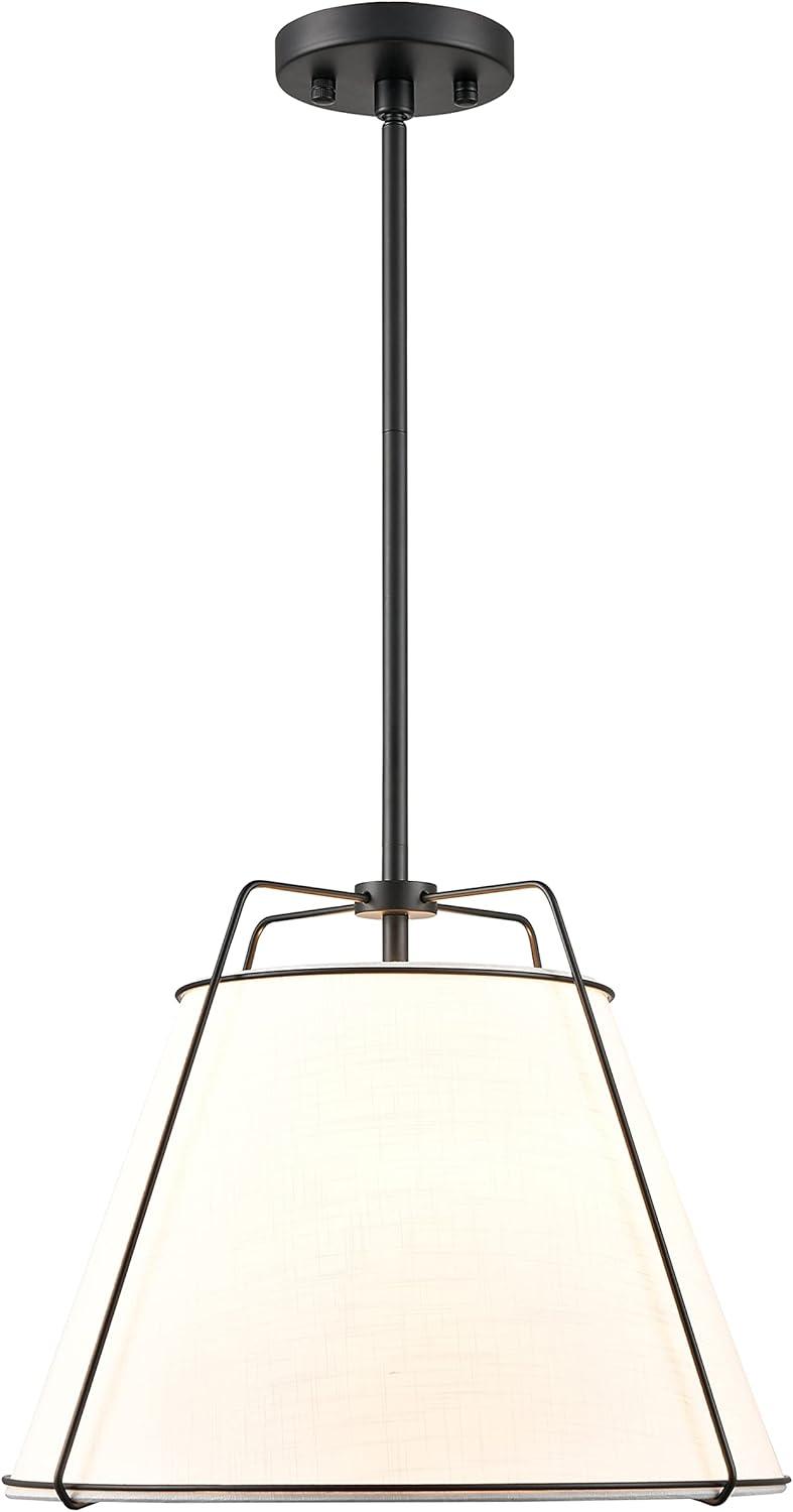 Light Society Emilio 15" Chandelier in Black/White