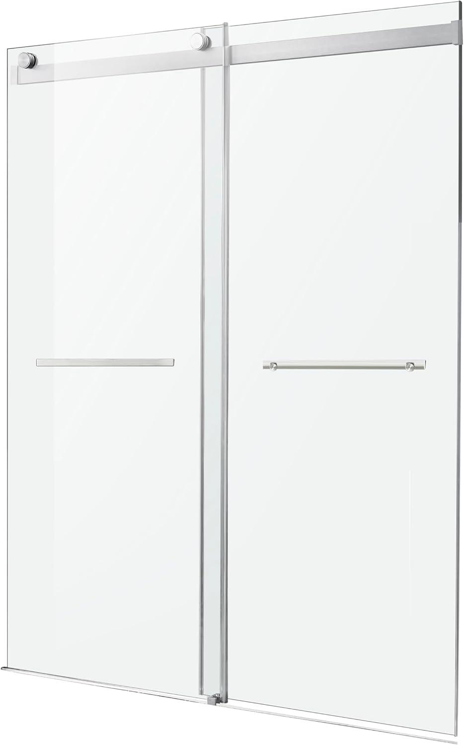 Kahn 60" W x 76" H Double Sliding Frameless Shower Door