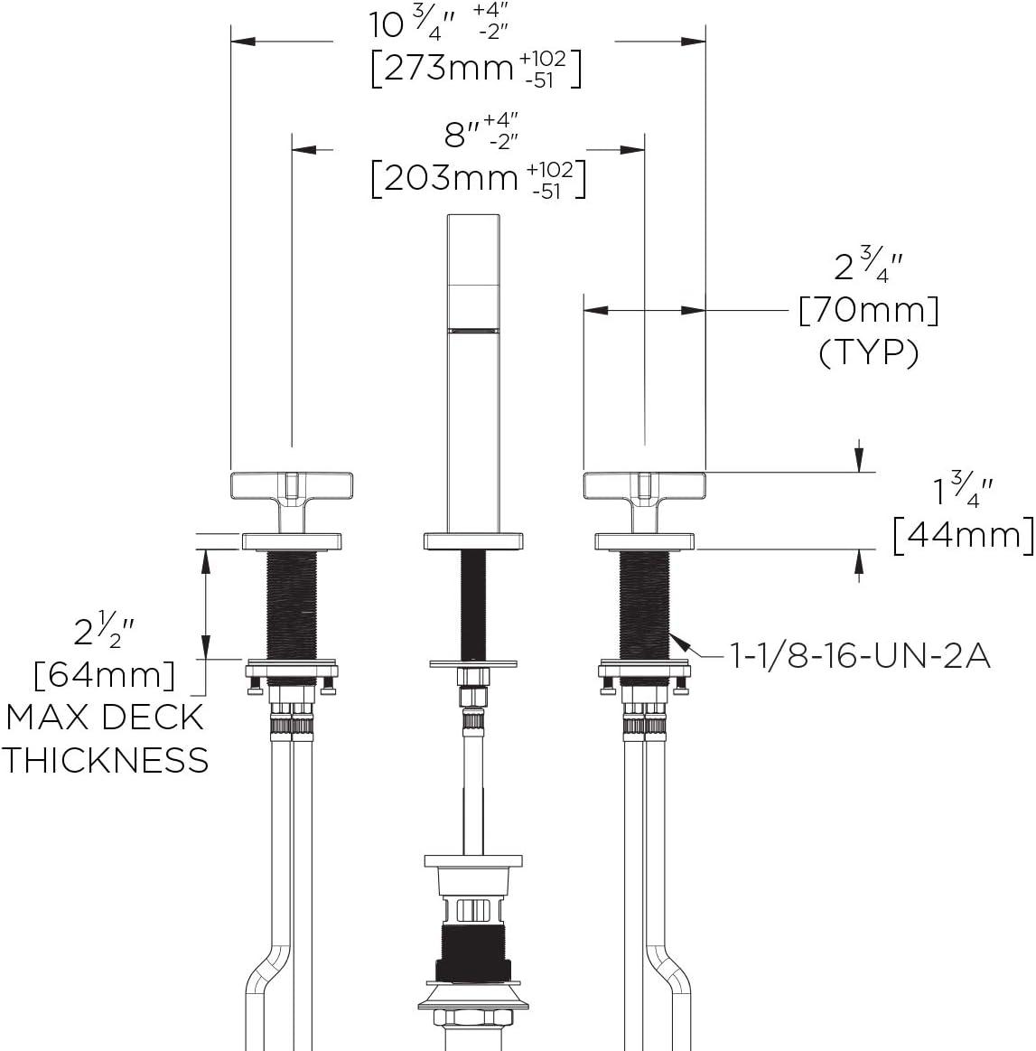 Lura Widespread Bathroom Faucet with Drain Assembly