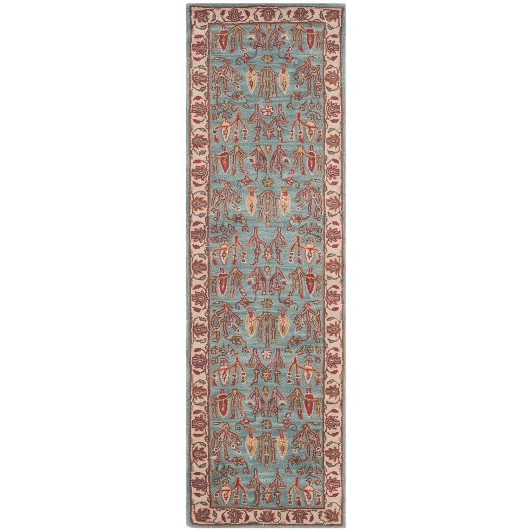 SAFAVIEH Heritage Donette Traditional Wool Area Rug, Blue/Ivory, 9' x 12'