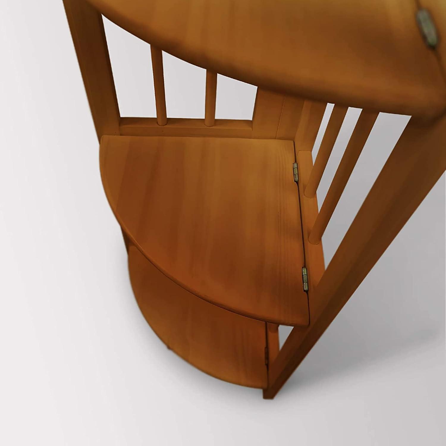 Yu Shan CO USA Ltd  4-tier corner folding bookcase  Honey Oak