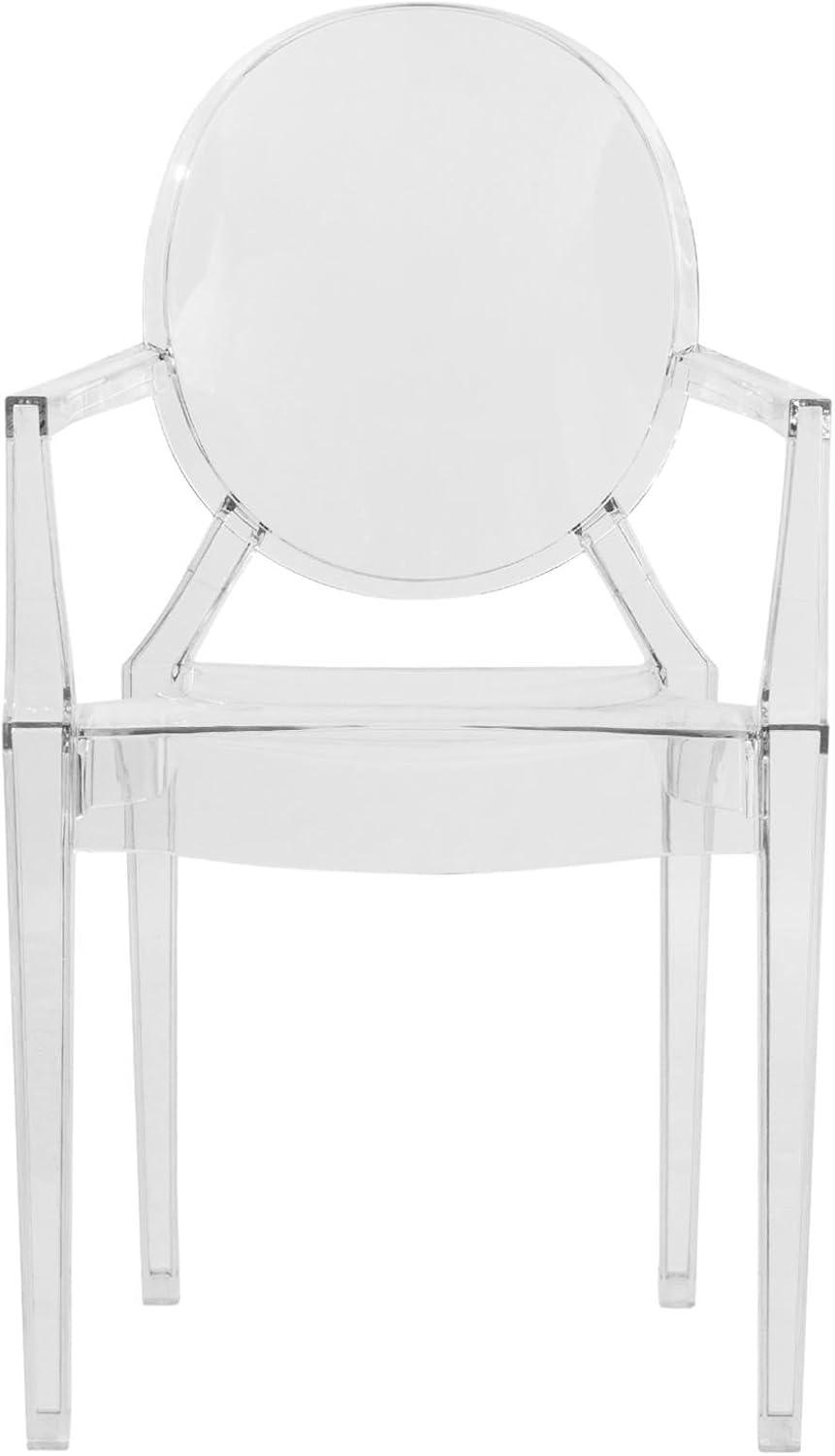 LeisureMod Carroll Modern Acrylic Dining Side Chair