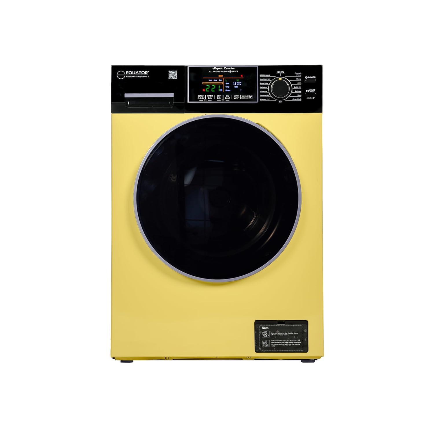 Equator Ver3 Combo Washer Vented/Ventless Dry-1400RPM Color Coded Display Y/B