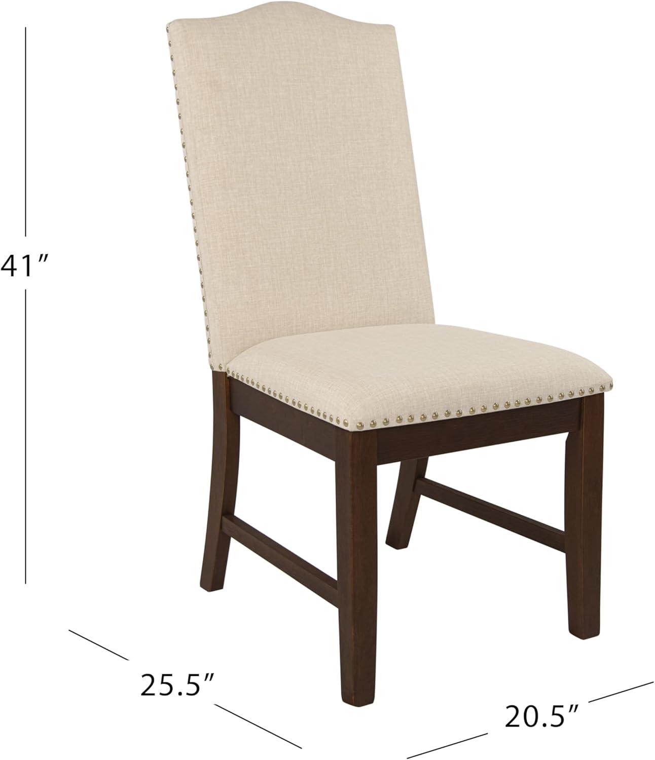 Set of 2 Parson Dining Chair Blue Geometric - HomePop: Cotton Upholstery, Foam Filled, Hardwood Frame