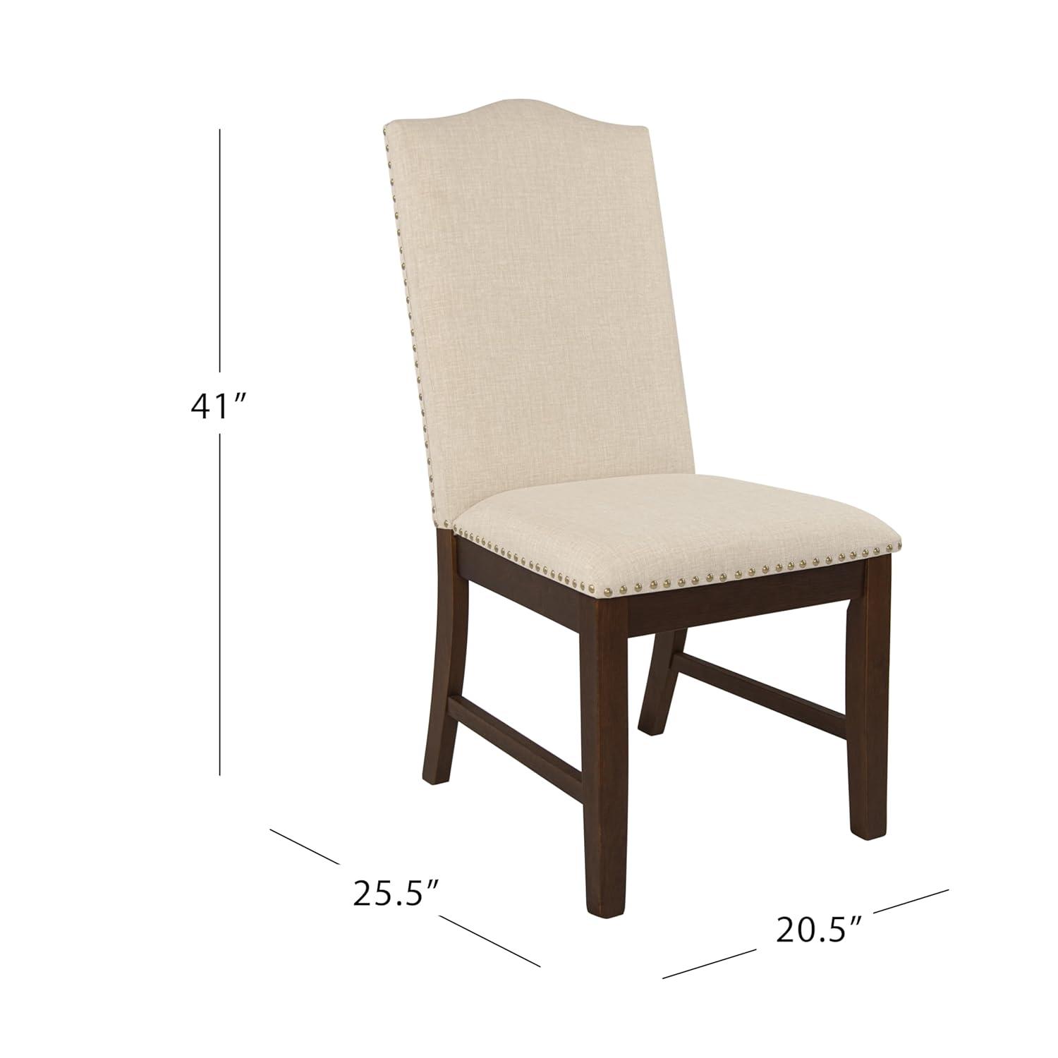 Set of 2 Parson Dining Chair Blue Geometric - HomePop: Cotton Upholstery, Foam Filled, Hardwood Frame