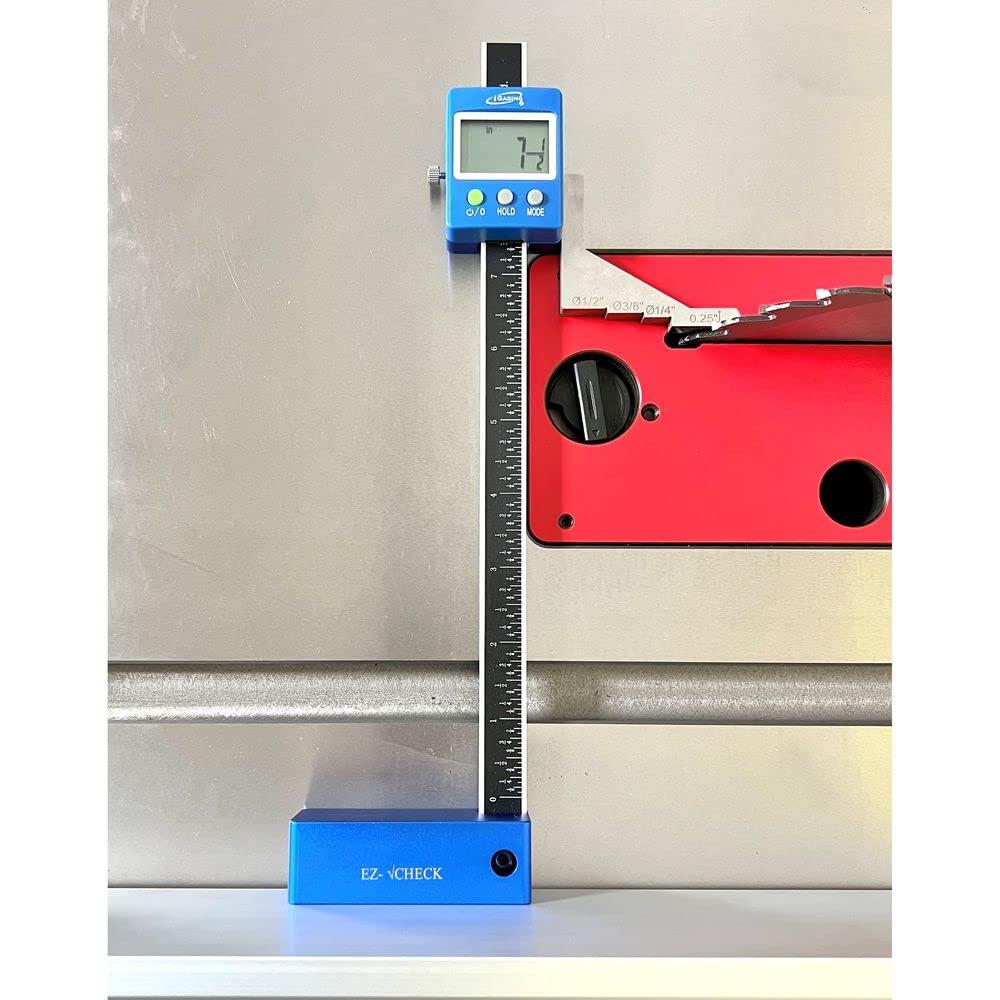 iGaging Digital 5" Height Gauge EZ-Check for Woodwork Router and Table Saw Adjustment