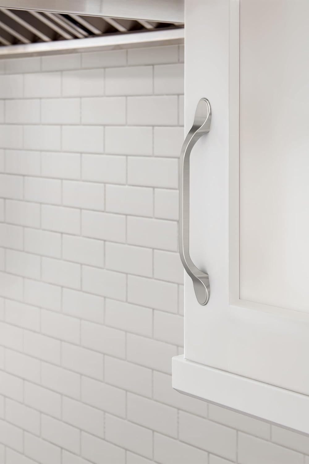 Ravino Satin Nickel Arch Cabinet Pull with Mounting Hardware