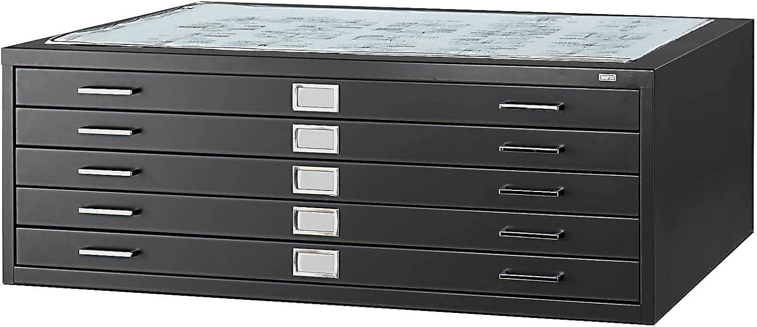 Five-Drawer Flat File Filing Cabinet