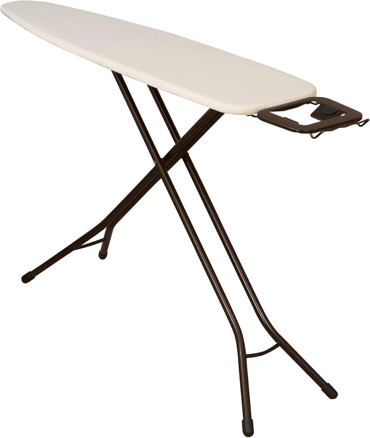 Household Essentials Ultra Ironing Board 4-Leg Cotton Cover Antique Bronze Frame