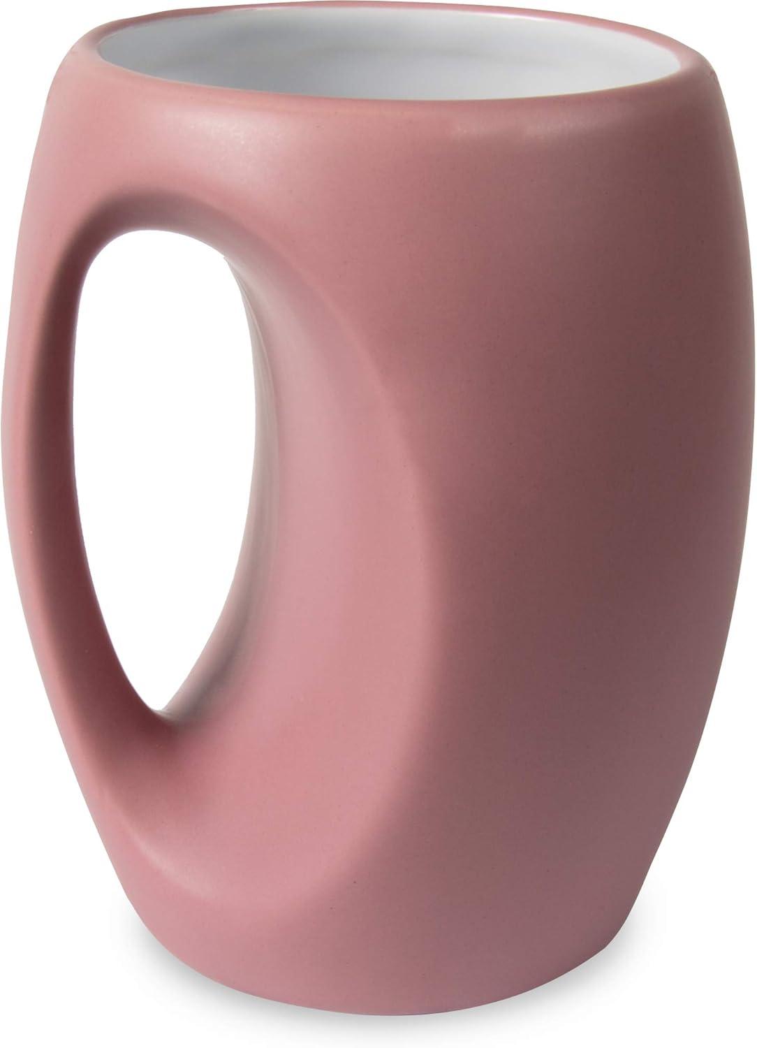 Pink Ceramic 16oz Sister Mug with Hand-Warming Handle