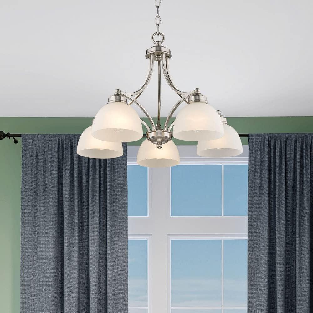 Livex Lighting Somerset 5 - Light Chandelier in  Brushed Nickel