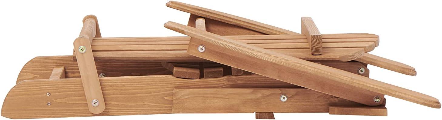 CLEARANCE! Wooden Outdoor Folding Adirondack Chair Set of 2 Wood Lounge Patio Chair for Garden,Garden, Lawn, Backyard, Deck, Pool Side, Fire Pit,Half Assembled,