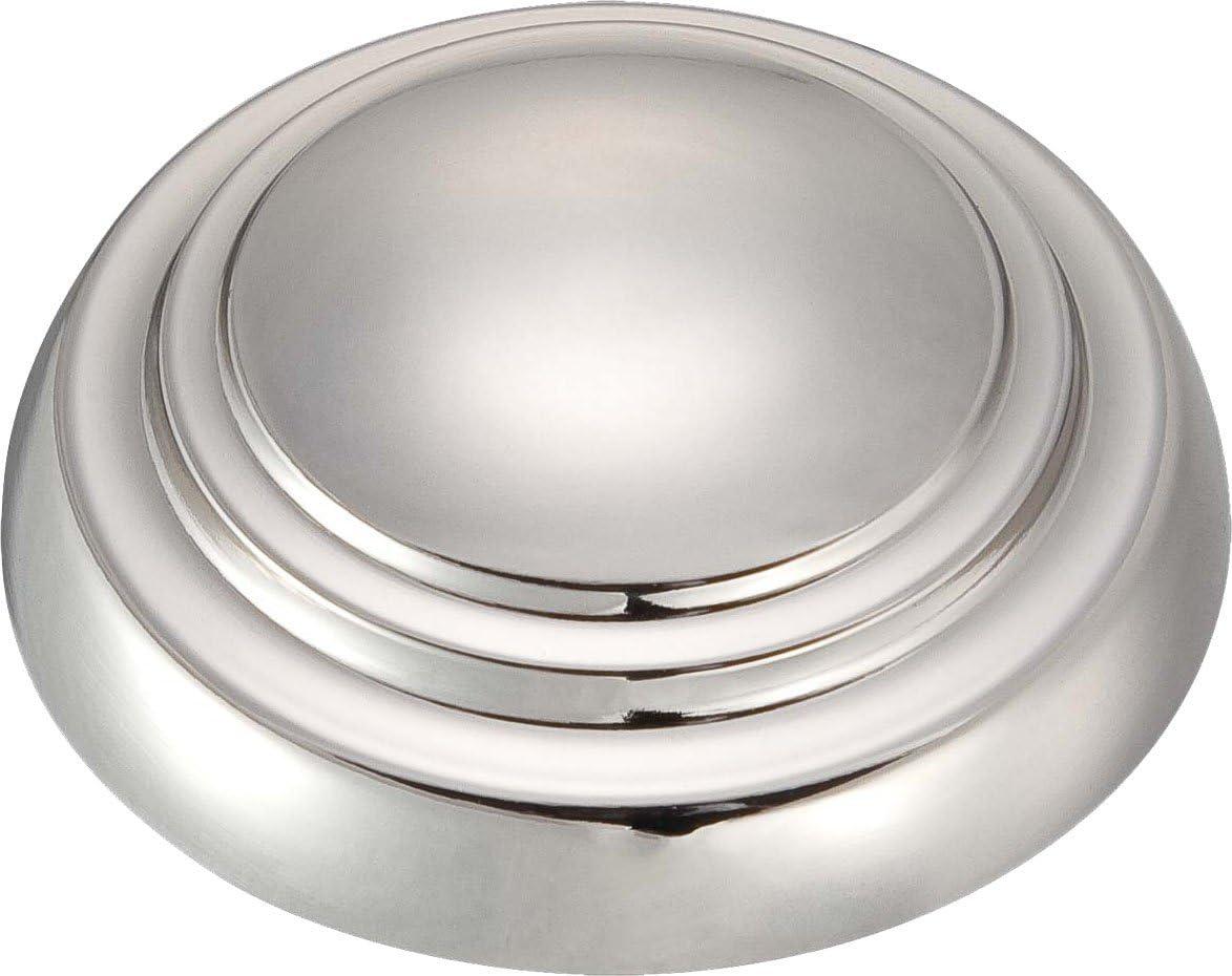 Polished Nickel 2-Light Flush Mount with Etched Opal Glass