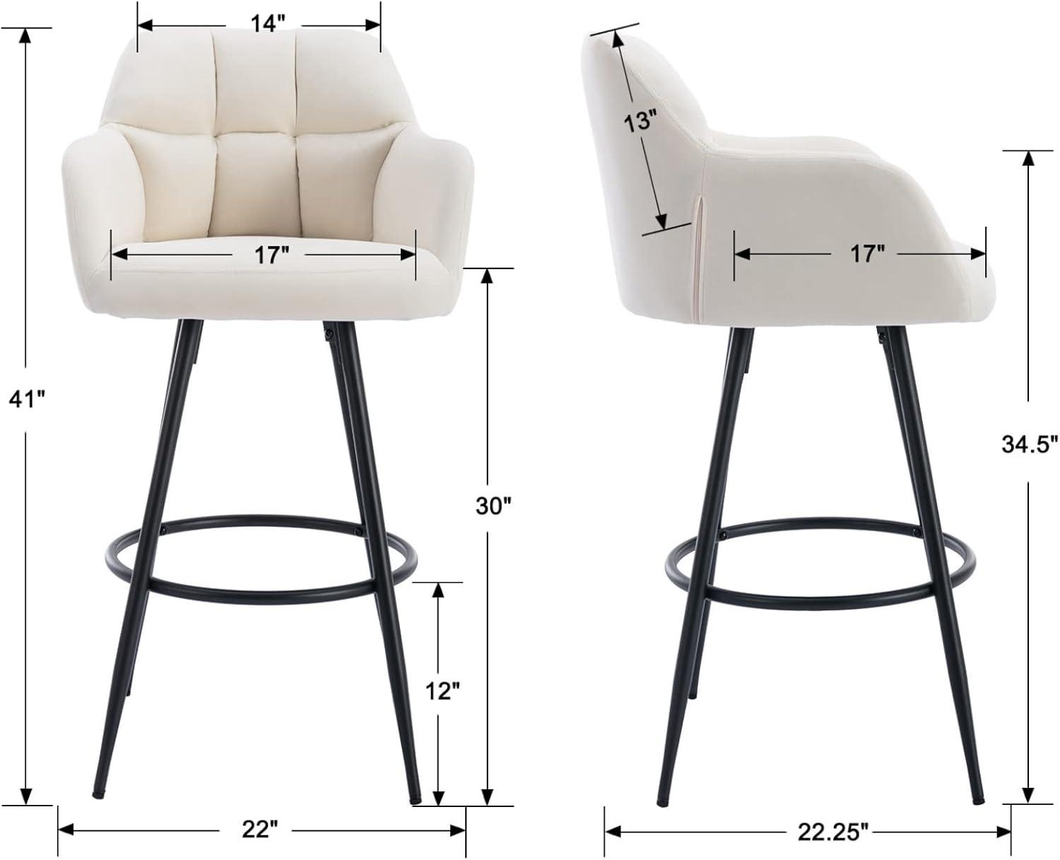 Irelyn PU Upholstered 30'' Bar Stool