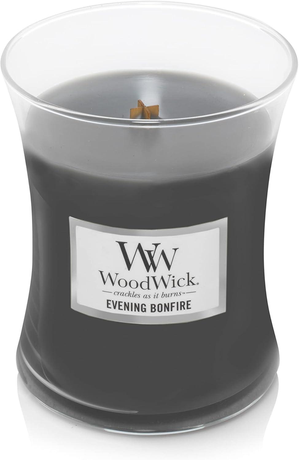 WoodWick Evening Bonfire- Medium Hourglass candle