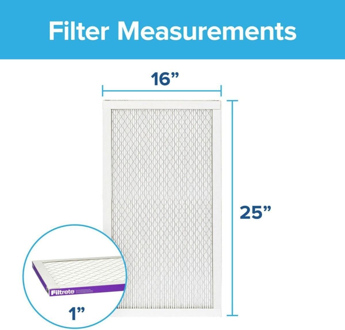 Filtrete 16x25x1 Ultra Allergen Pleated Furnace Air Filter