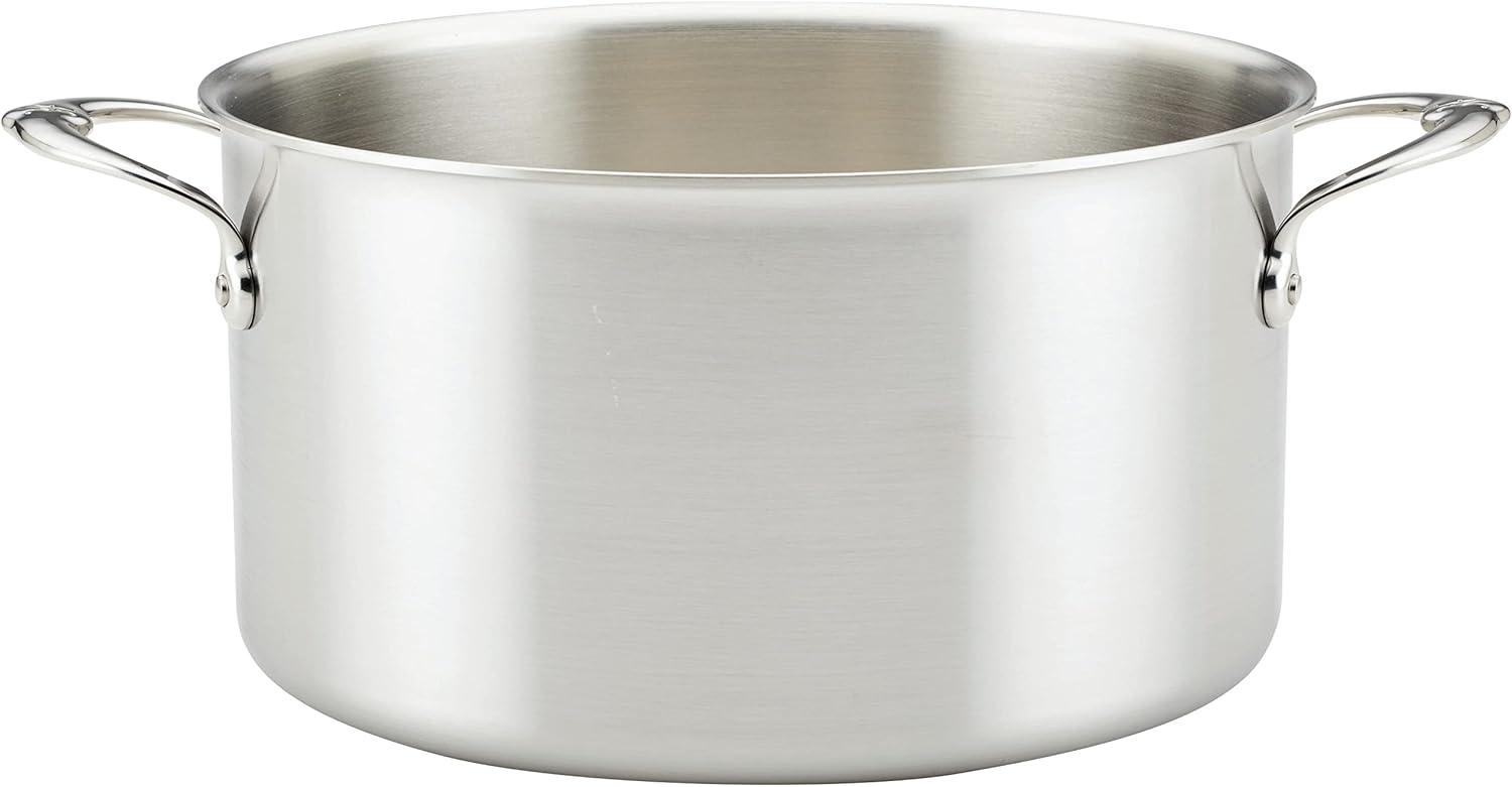 8-Quart Stainless Steel Induction Stock Pot with Ergonomic Handles