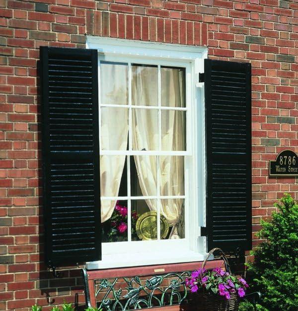 Pinecroft Louvered Wood Exterior Shutters