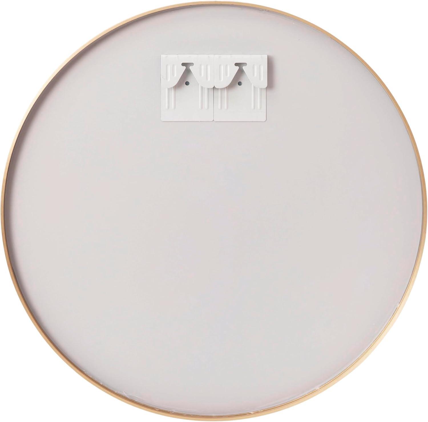 Flash Furniture Modern Round  Wall Mounted Mirror, Gold