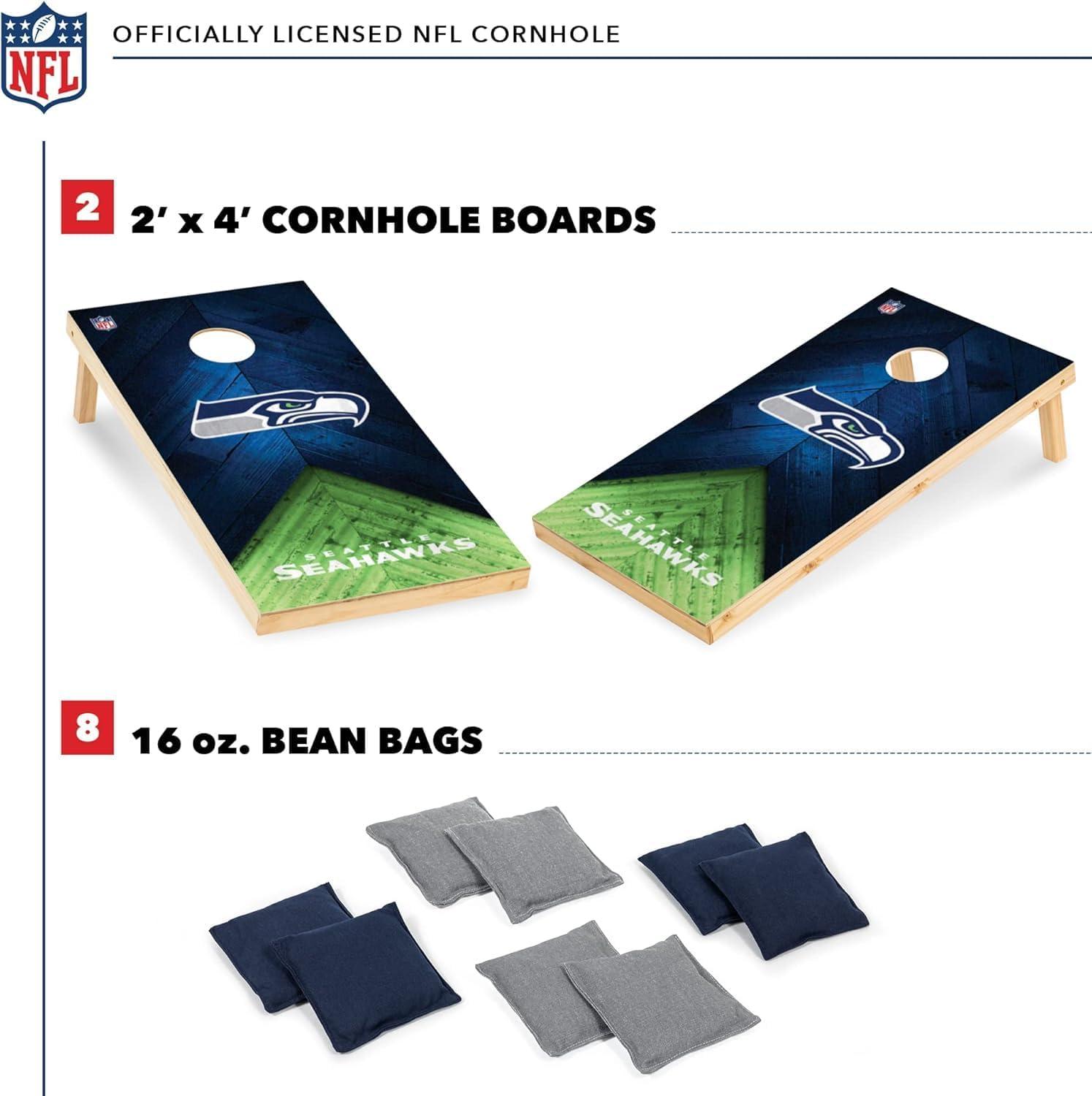 NFL Seattle Seahawks 2'x4' Wood Cornhole Set