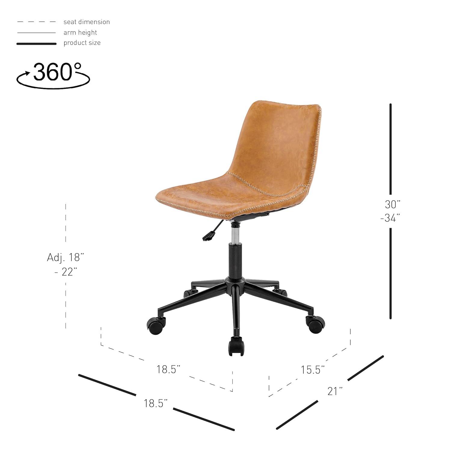 New Pacific Direct Clarke PU Swivel Office Chair