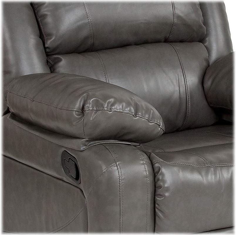 Flash Furniture Harmony Series Gray LeatherSoft Recliner
